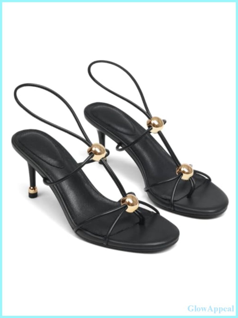 Women's Microfiber Kitten Heel Flip Flops Sandals